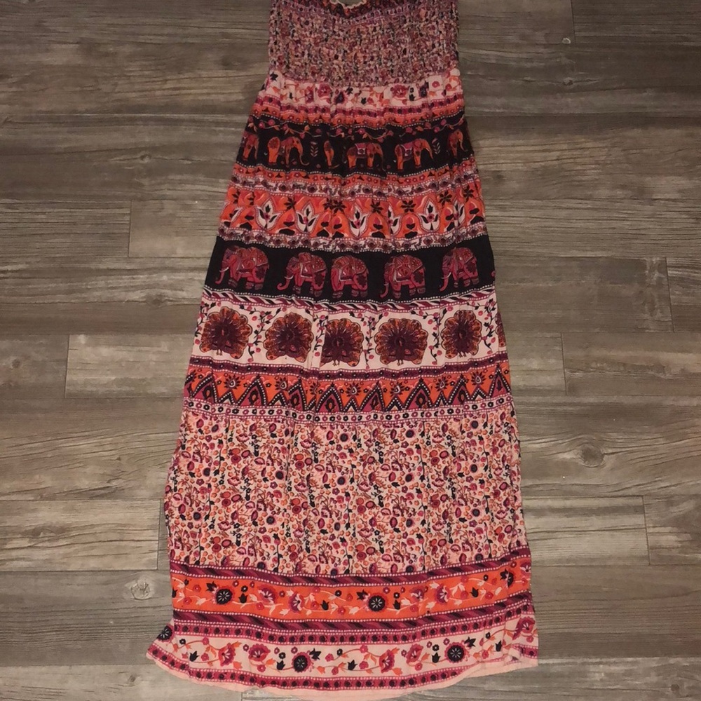 Angie size L elephant print Maxi dress size L